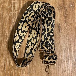 Brand new! Leopard print pattern adjustable purse or camera strap for crossbody